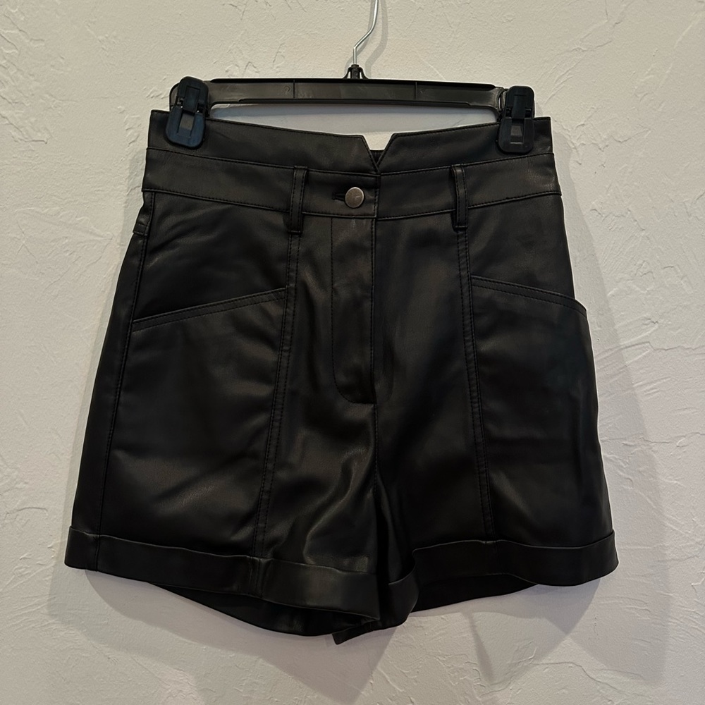Rebecca minkoff leather shorts